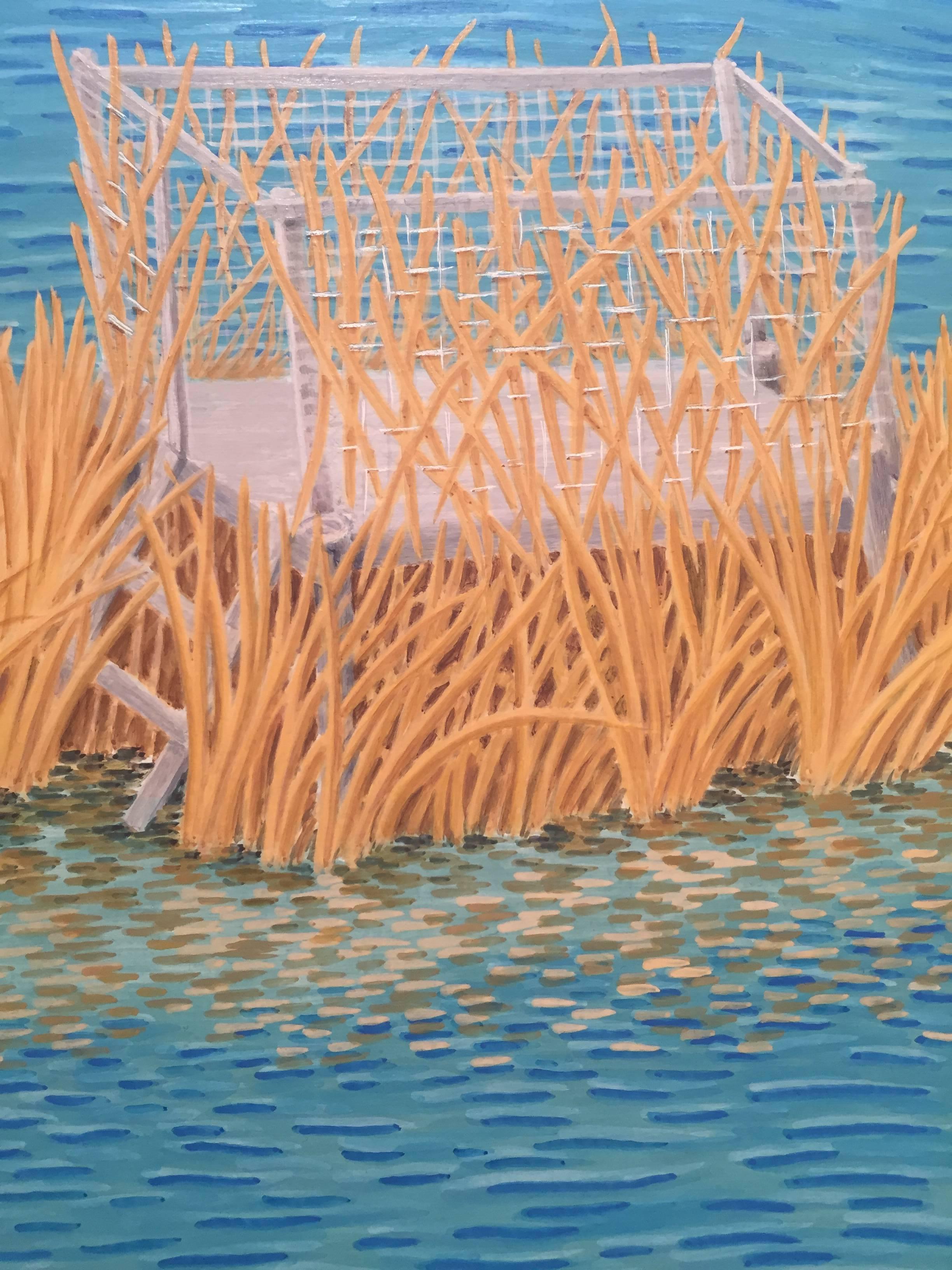 Alan Bray, Blind, Casein on panel landscape painting, 2014 3