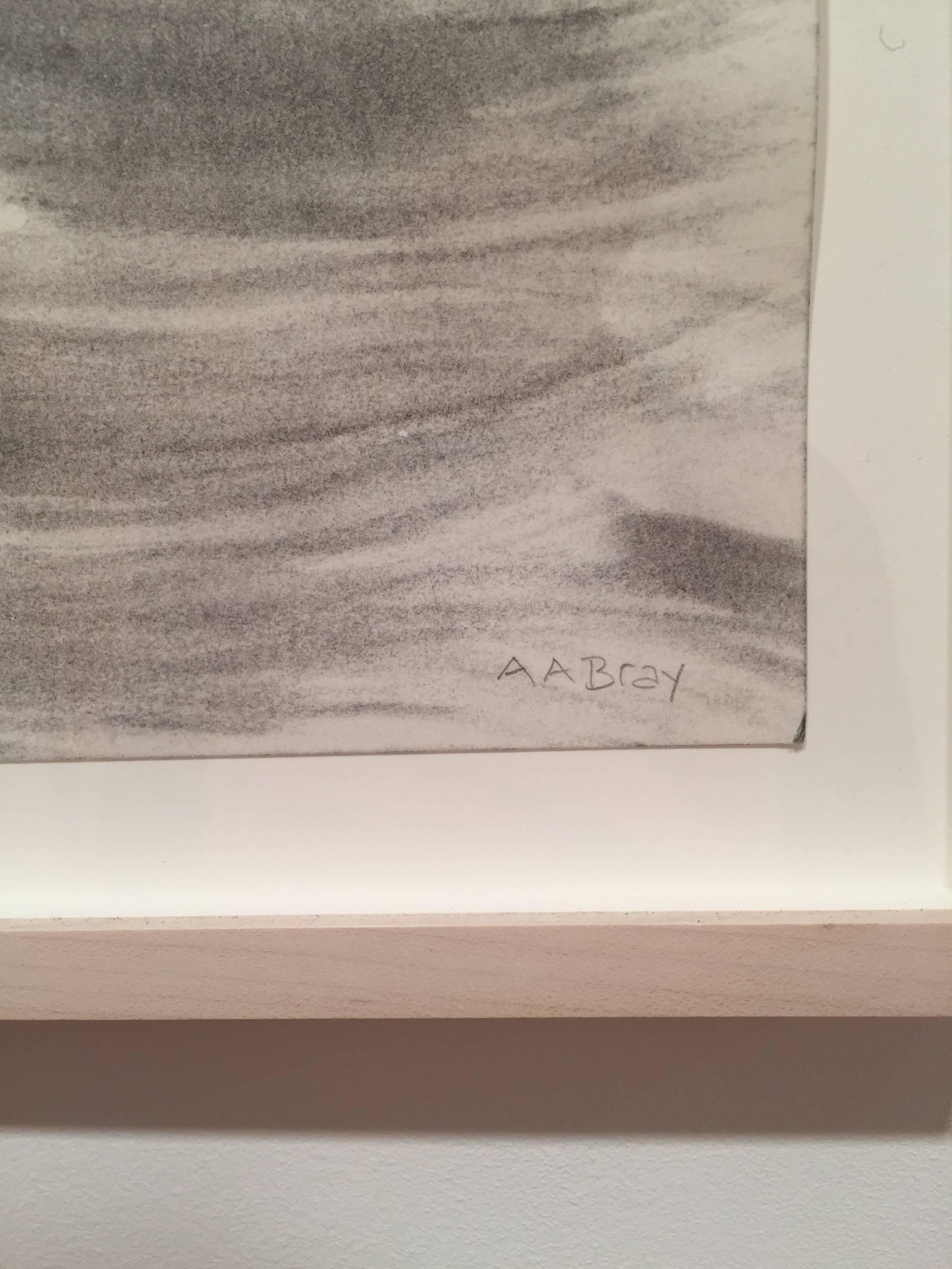 Alan Bray, Four Things in the Wind, charcoal and conte landscape drawing, 2015 5