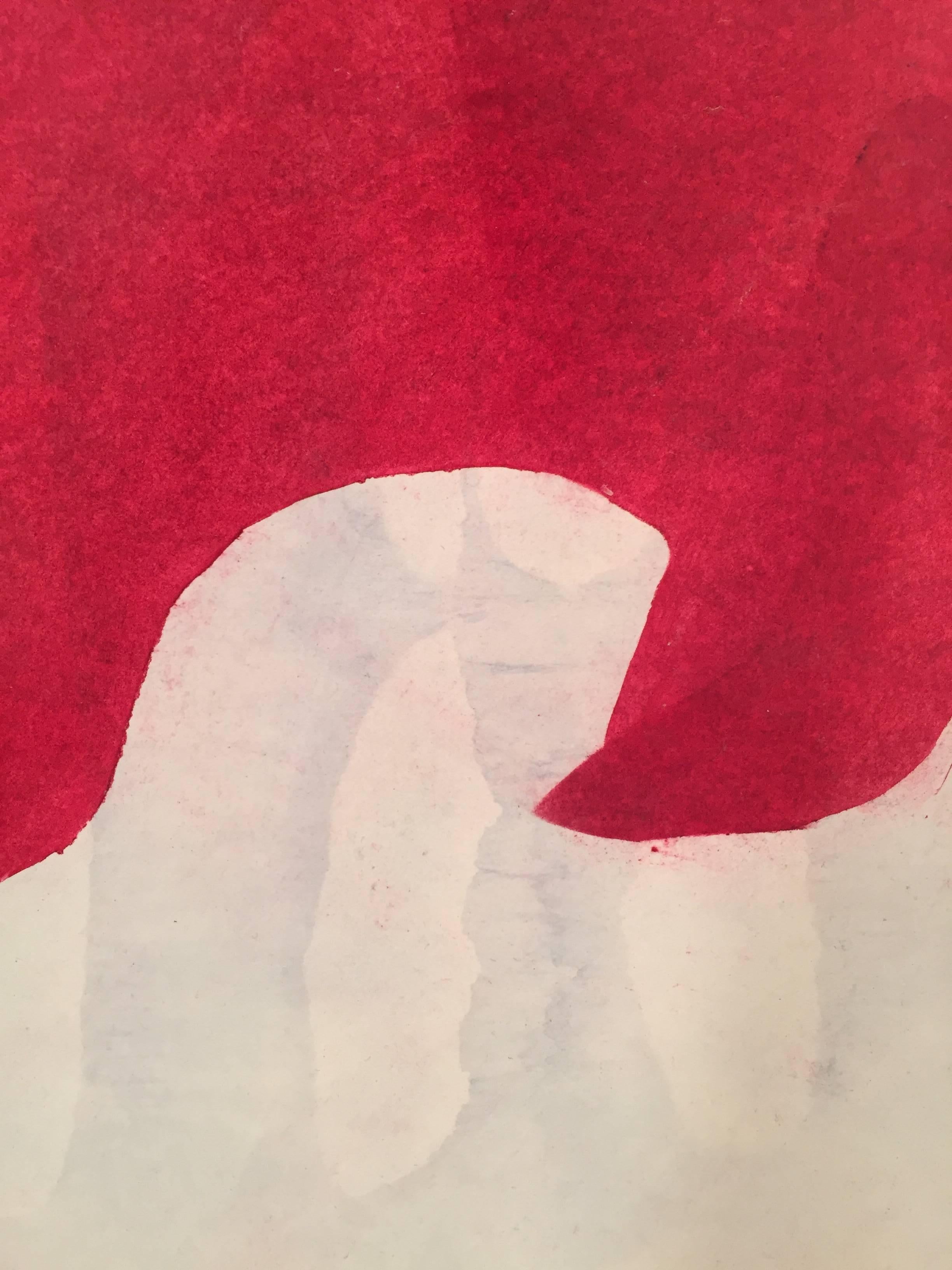 Ray Kass, Still Life 2-04-2015, abstract mixed media watercolor painting, 2015 2