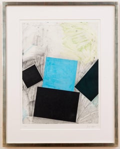 Joel Shapiro, Sin título, aguafuerte geométrico abstracto de edición limitada, 1992