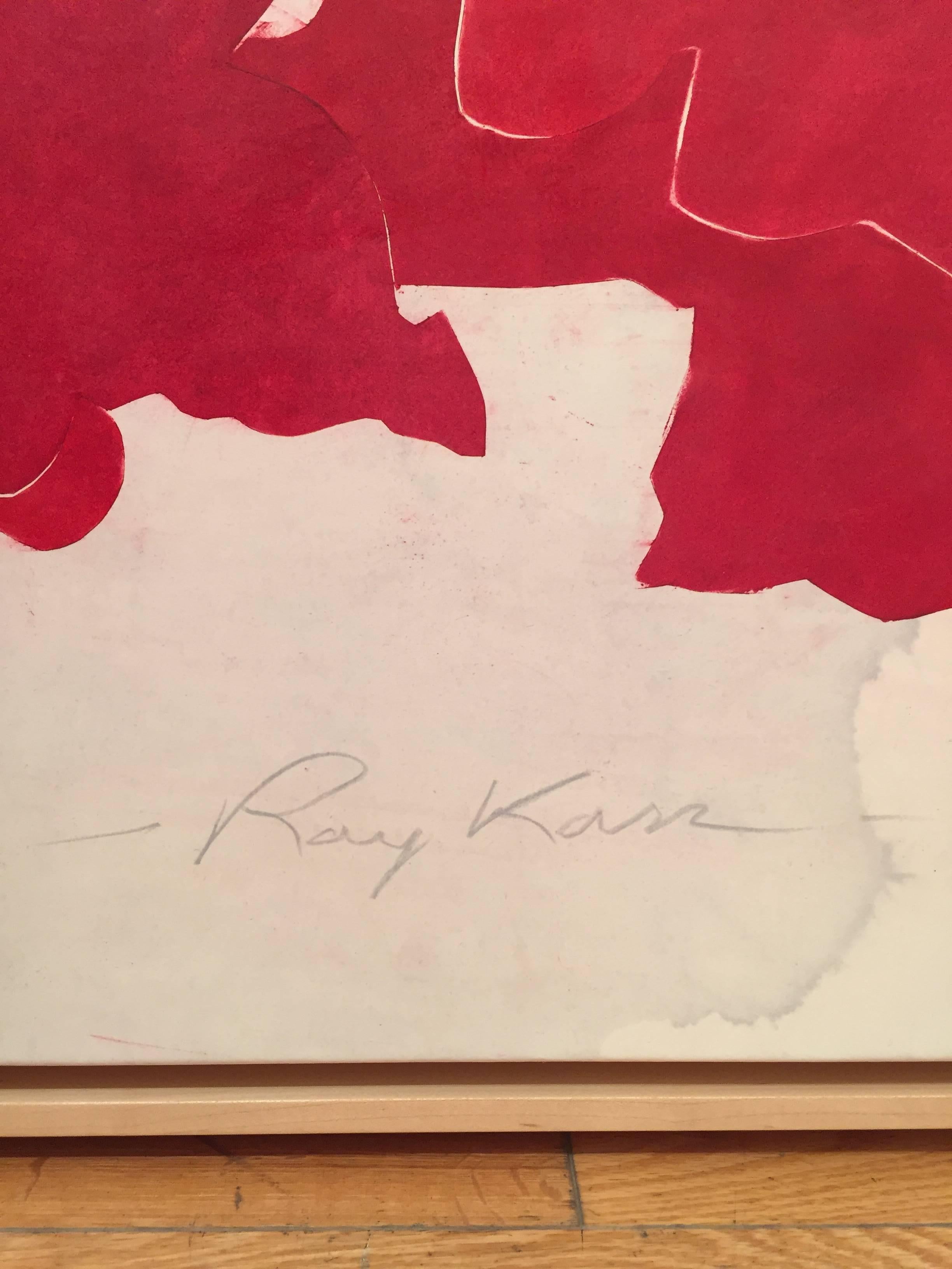 Ray Kass, Still Life 5-16-2015, abstract mixed media watercolor painting, 2015 3