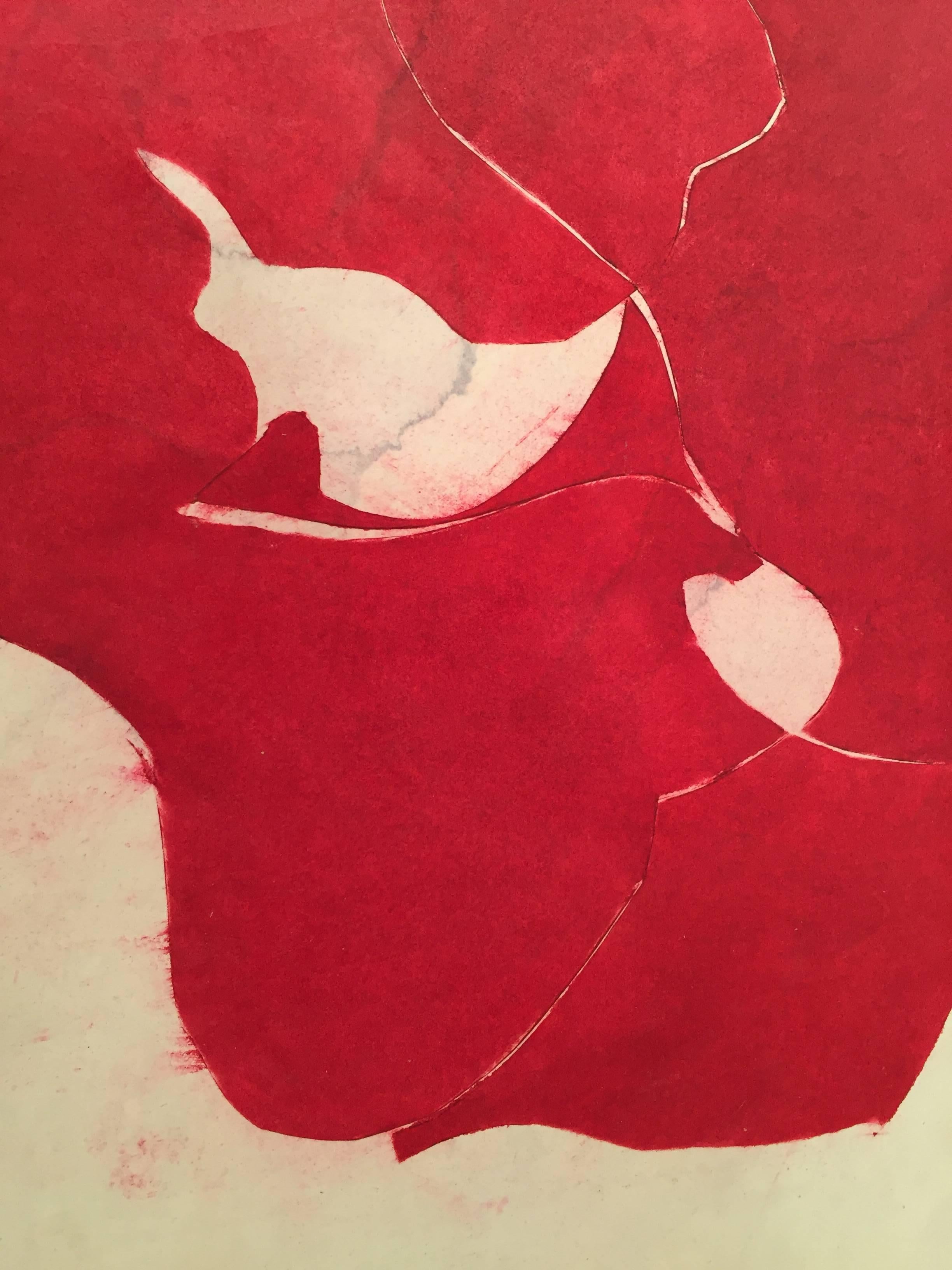 Ray Kass, Still Life 5-16-2015, abstract mixed media watercolor painting, 2015 1