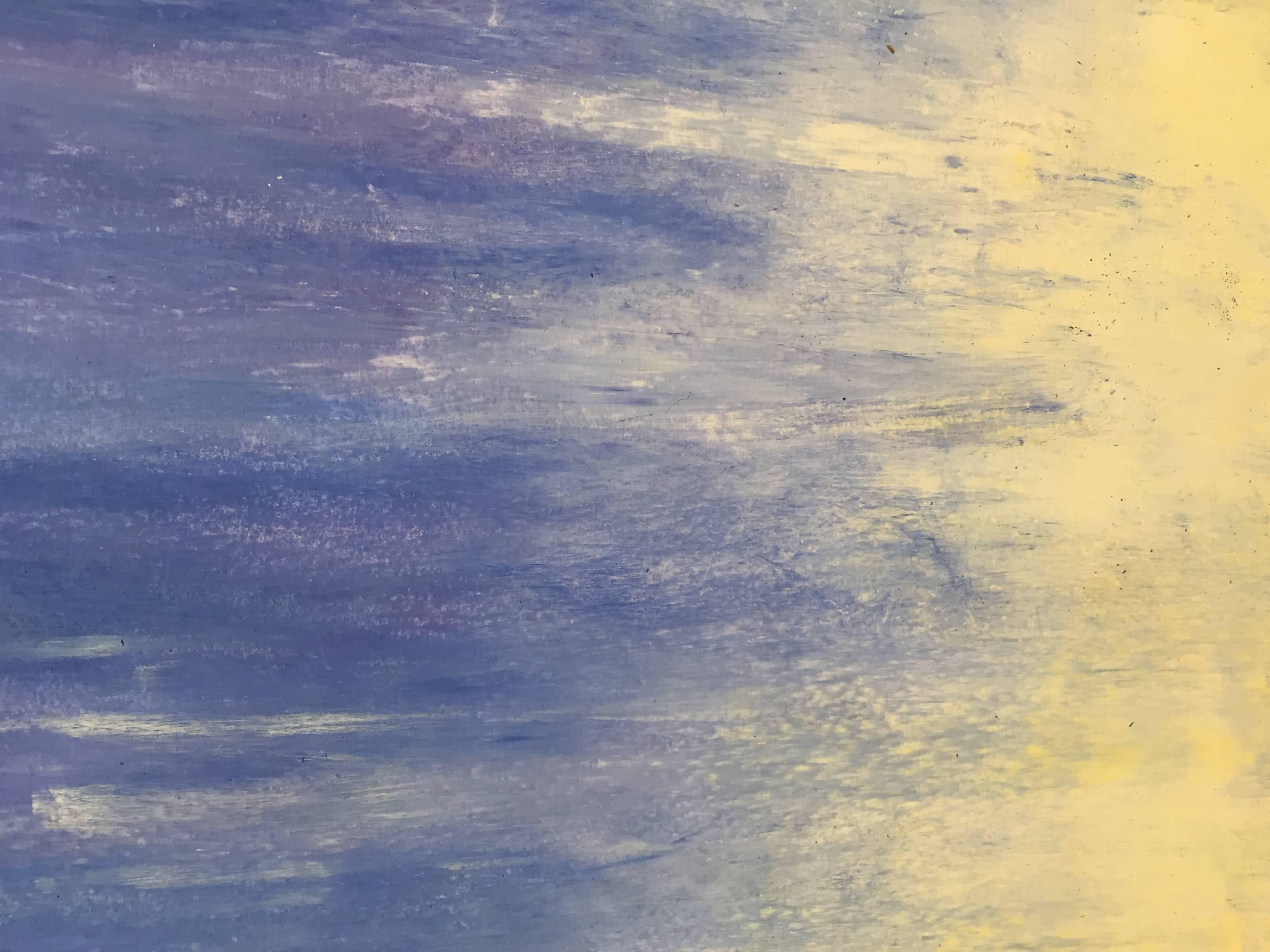 Daisy Craddock, Late Afternoon (3rd), Abstract oil pastel on paper diptych, 2007 4