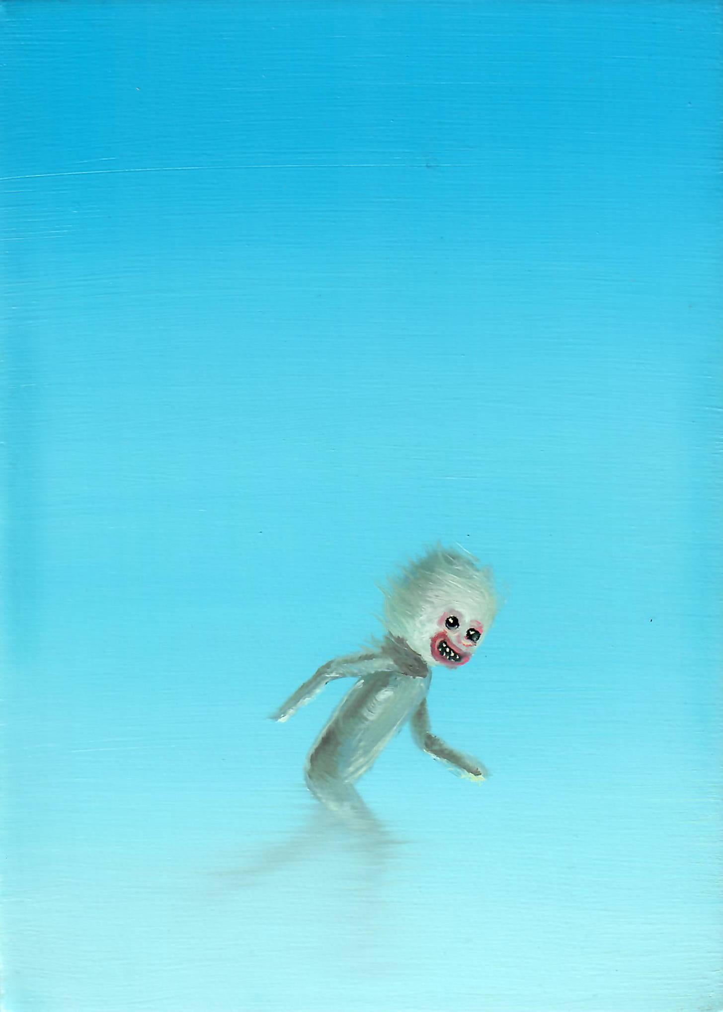 Ryan Michael Ford Animal Painting - Catching the Idea Before It Escapes You