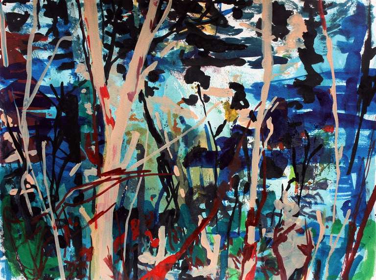 Allison Gildersleeve Landscape Art - Lake Reflection