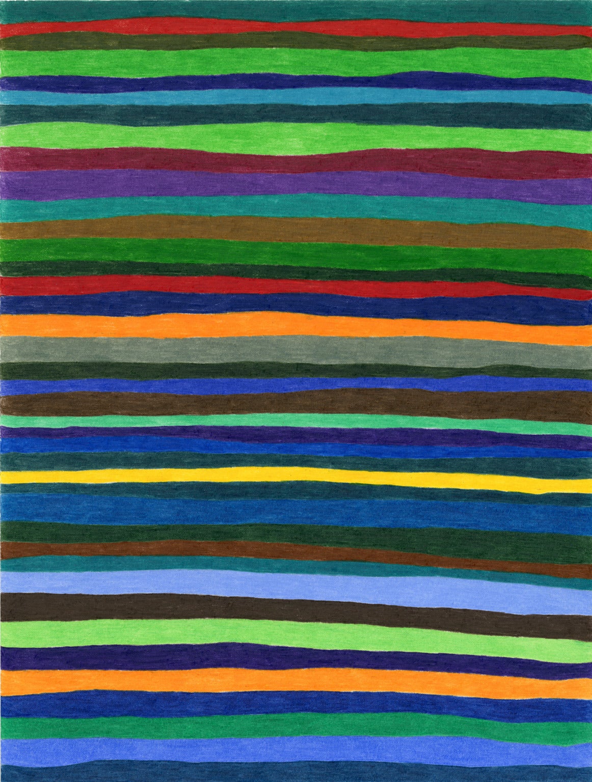 Todd Kelly Abstract Drawing - Stripe Drawing 2