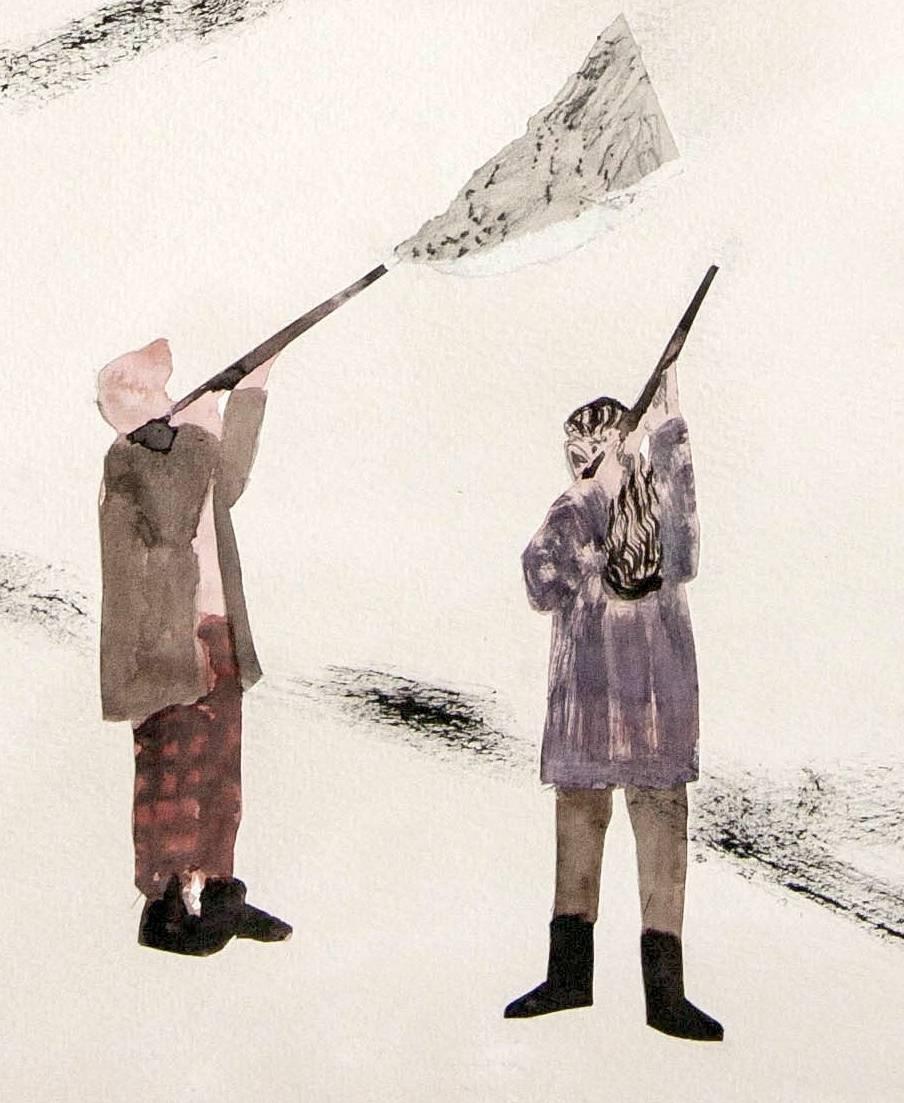 Hunting in the Highlands - Contemporary Art by Guðmundur Thoroddsen