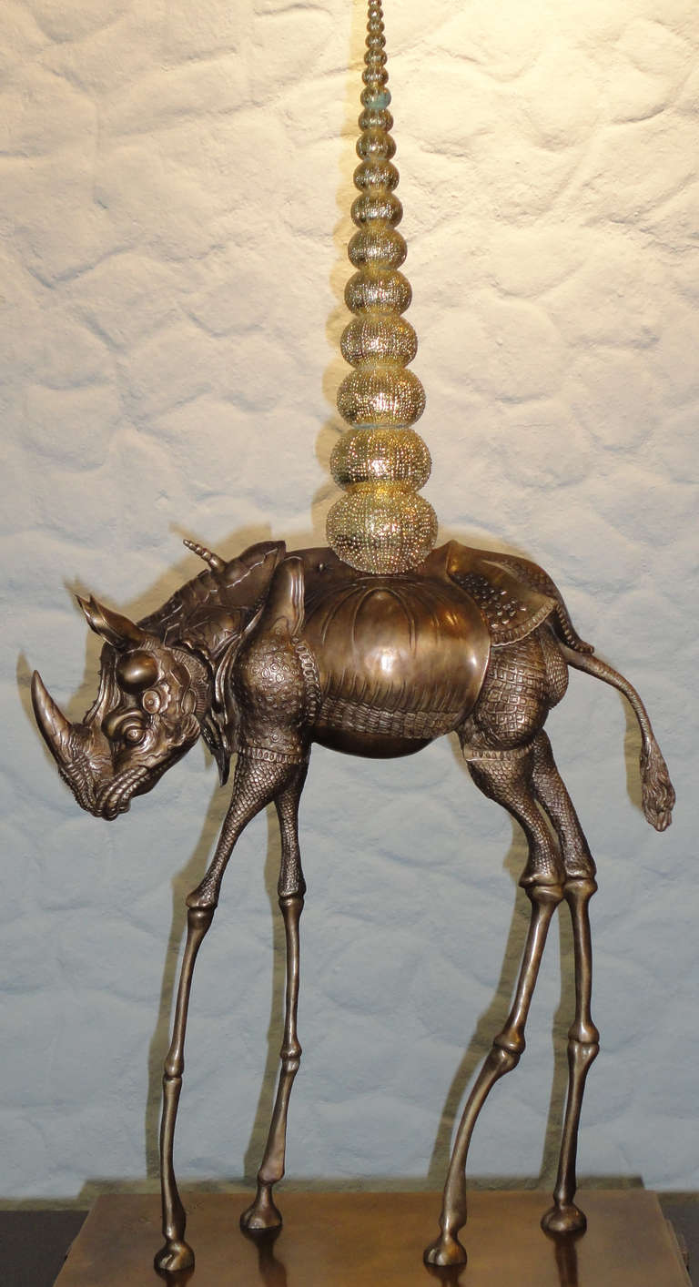 Salvador Dalí­ - cosmic rhinoceros For Sale at 1stDibs