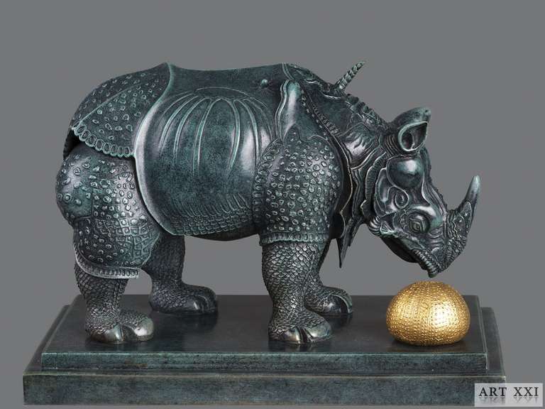 Rhinoceros dressed in lace - Sculpture by Salvador Dalí