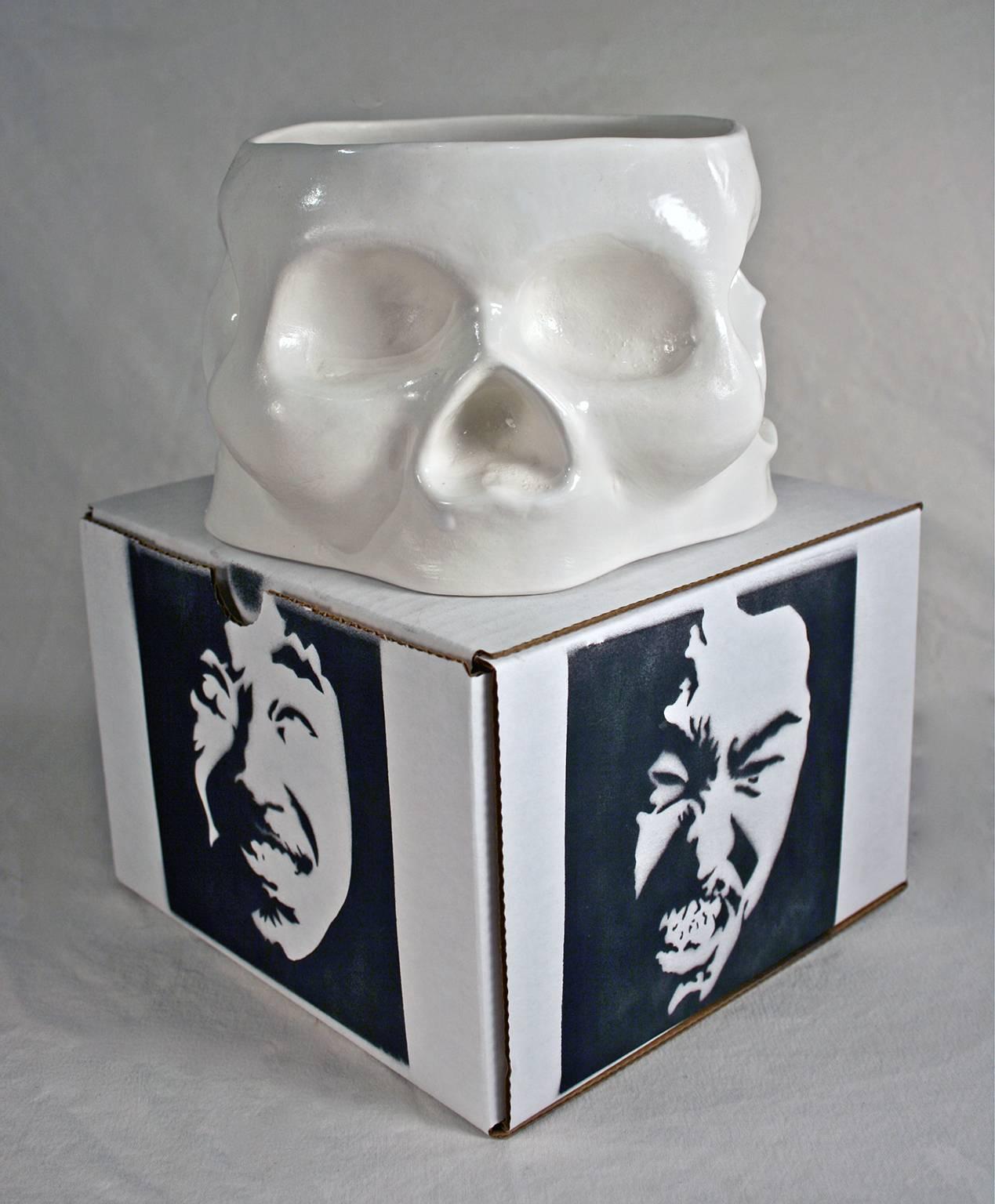 Skulls of Emotion-Delight, Anger, Sorrow, Pleasure - Sculpture by Kenjiro Kitade