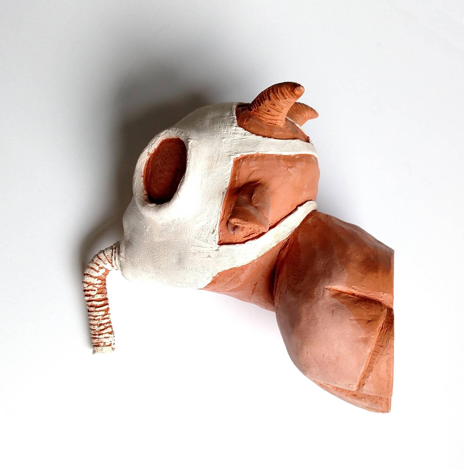 Mask - Sculpture by Kenjiro Kitade