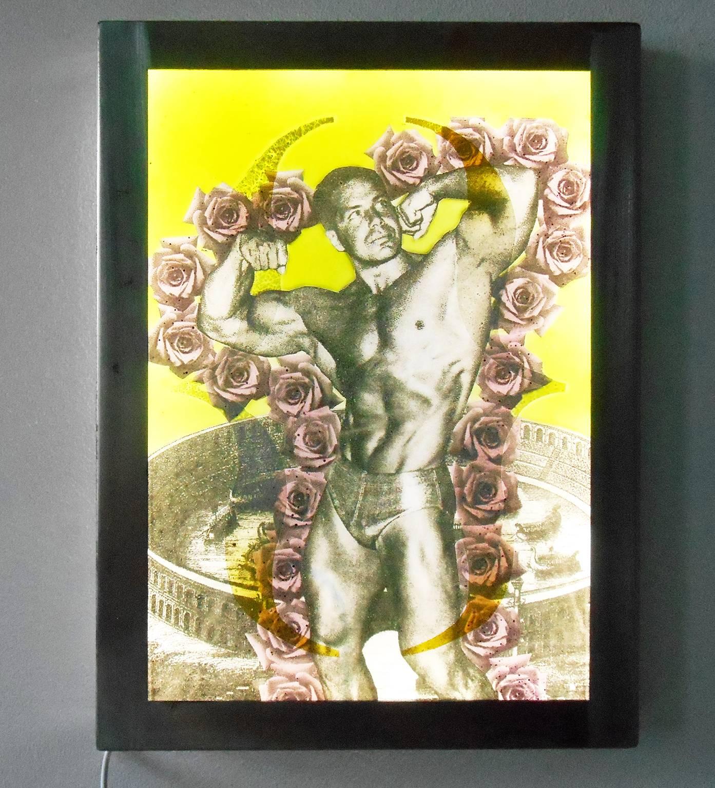'Muscle Man' - Mixed Media Art by Joseph Cavalieri