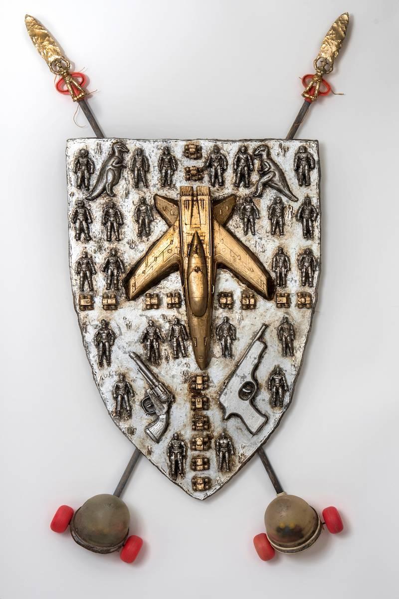 Coat of Arms of a Young Warrior - Mixed Media Art by Joshua Goode