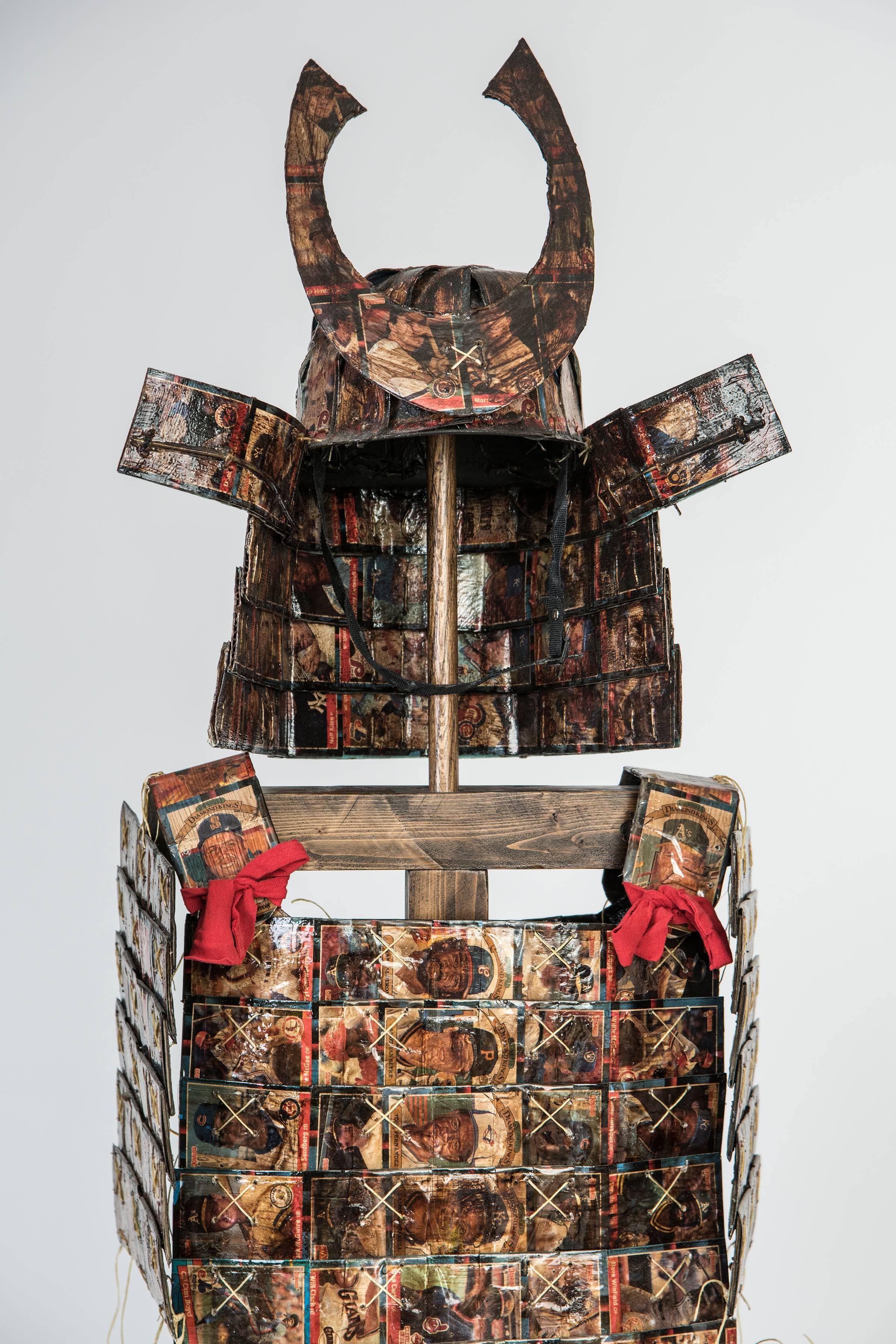 Donruss 88 Samurai Armor - Contemporary Mixed Media Art by Joshua Goode