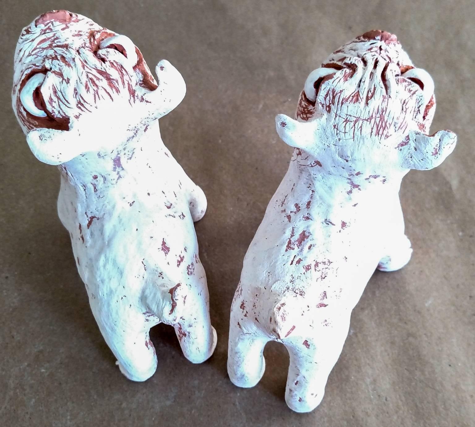 Guardian Dogs (Small) - Contemporary Sculpture by Kenjiro Kitade