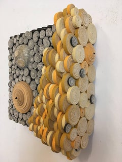 Mixed Media Wall sculpture: 'days/nights'