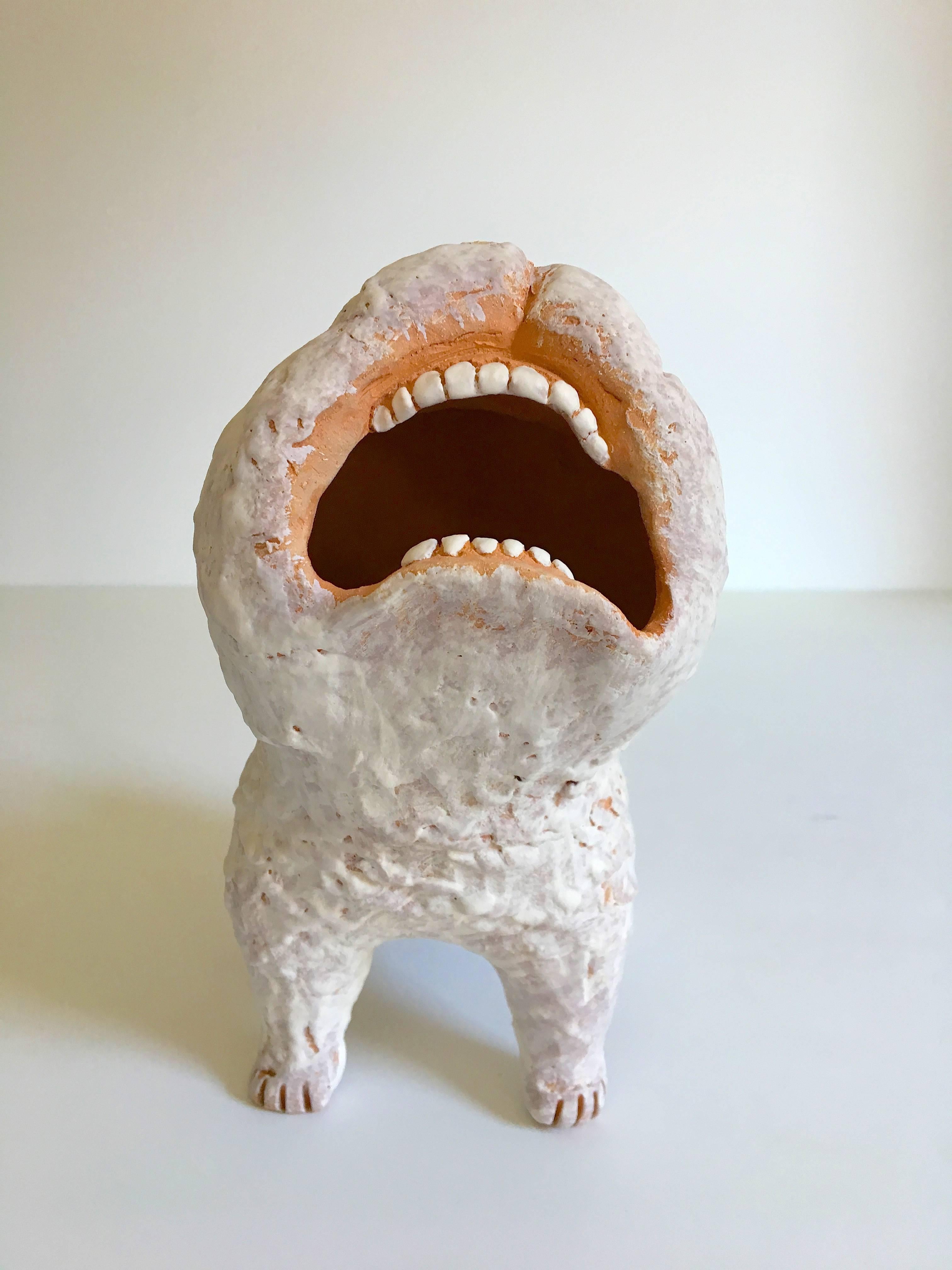 Guardian Dogs (Terracotta Medium) - Contemporary Sculpture by Kenjiro Kitade