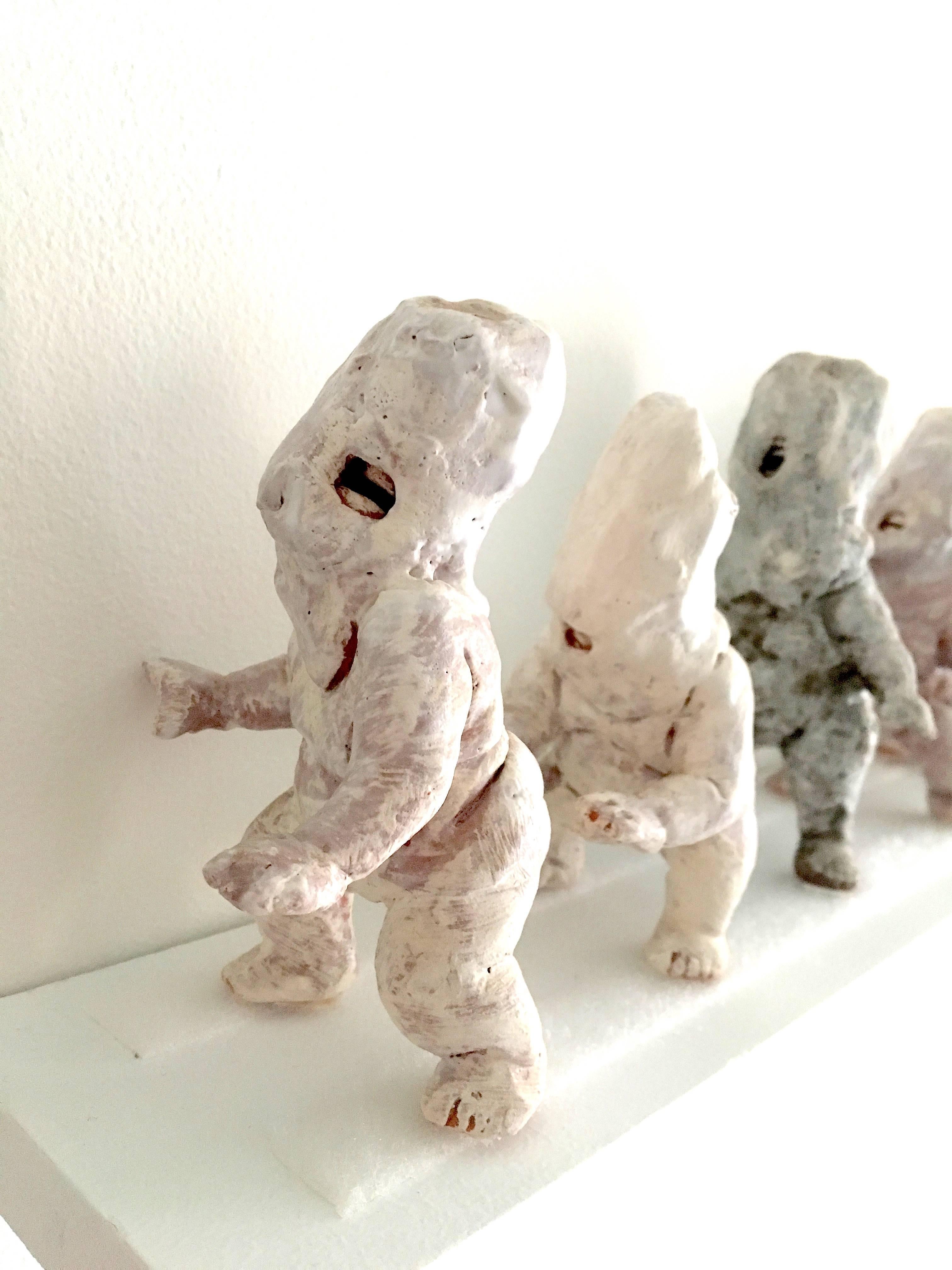 Enfant Terrible - Beige Figurative Sculpture by Kenjiro Kitade
