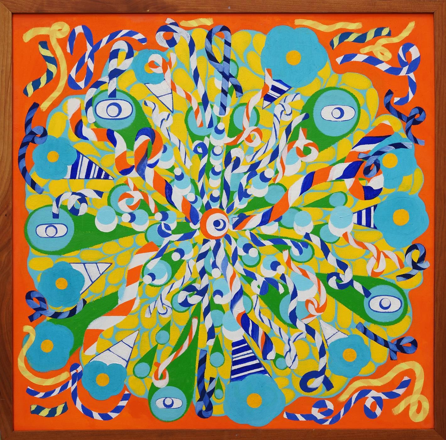 Carol John Abstract Painting - Bang On Orange