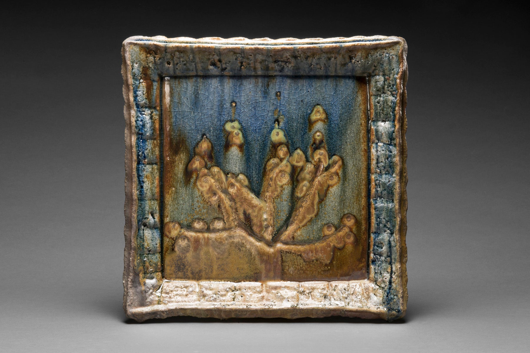 Tony Moore Wood Fired Ceramic Painting Fire Painting 9 6 18