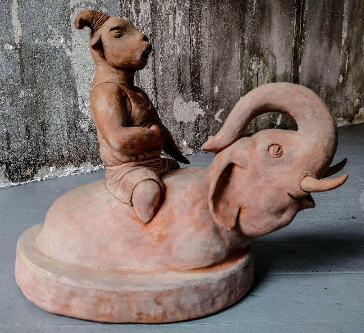 Mud Series C - Sculpture by Kenjiro Kitade