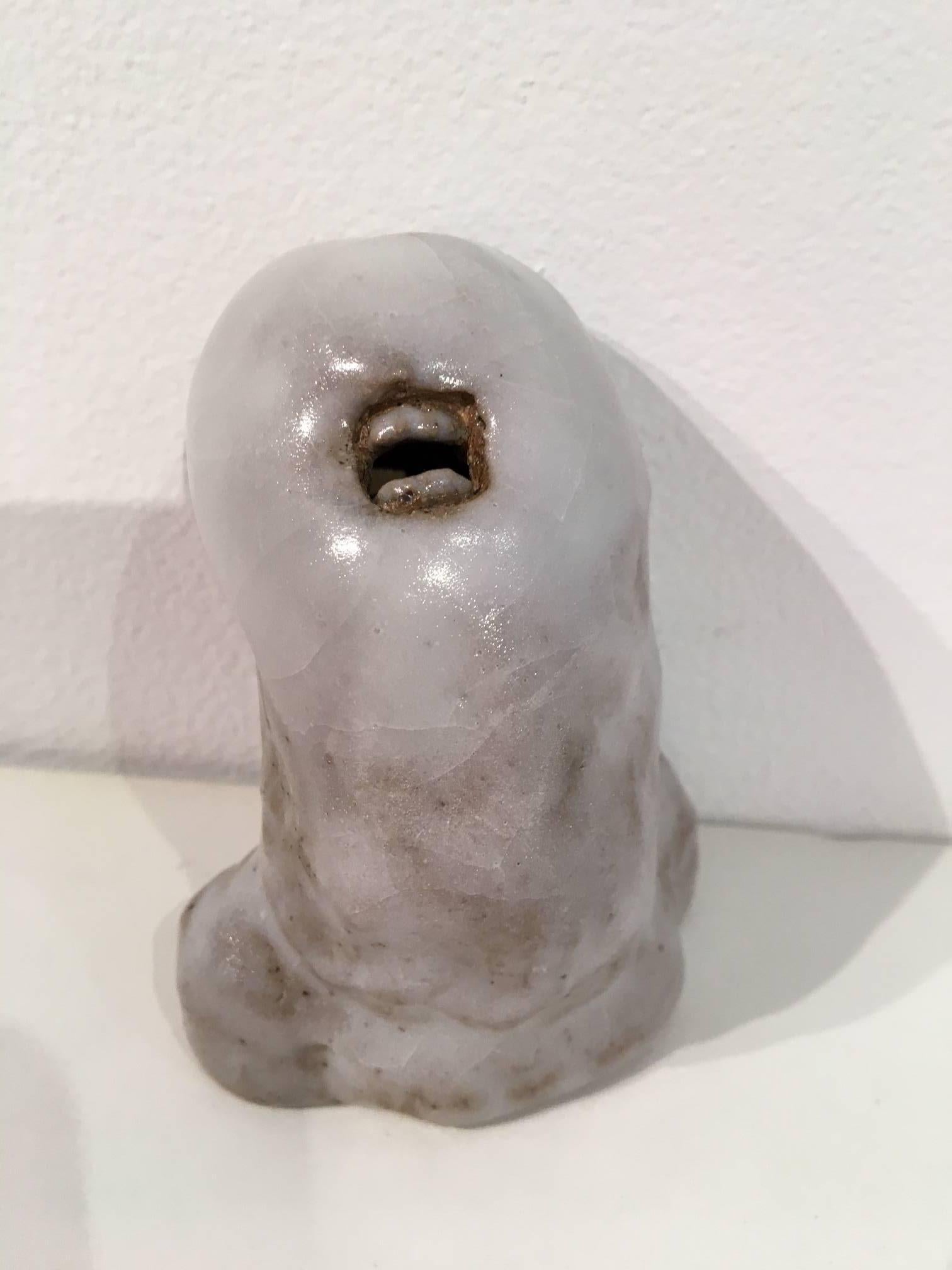 Smell - Gray Abstract Sculpture by Kenjiro Kitade