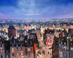 Soir de Paris, Acylic Paint on Canvas