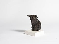 Busto di minotauro, scultura in bronzo