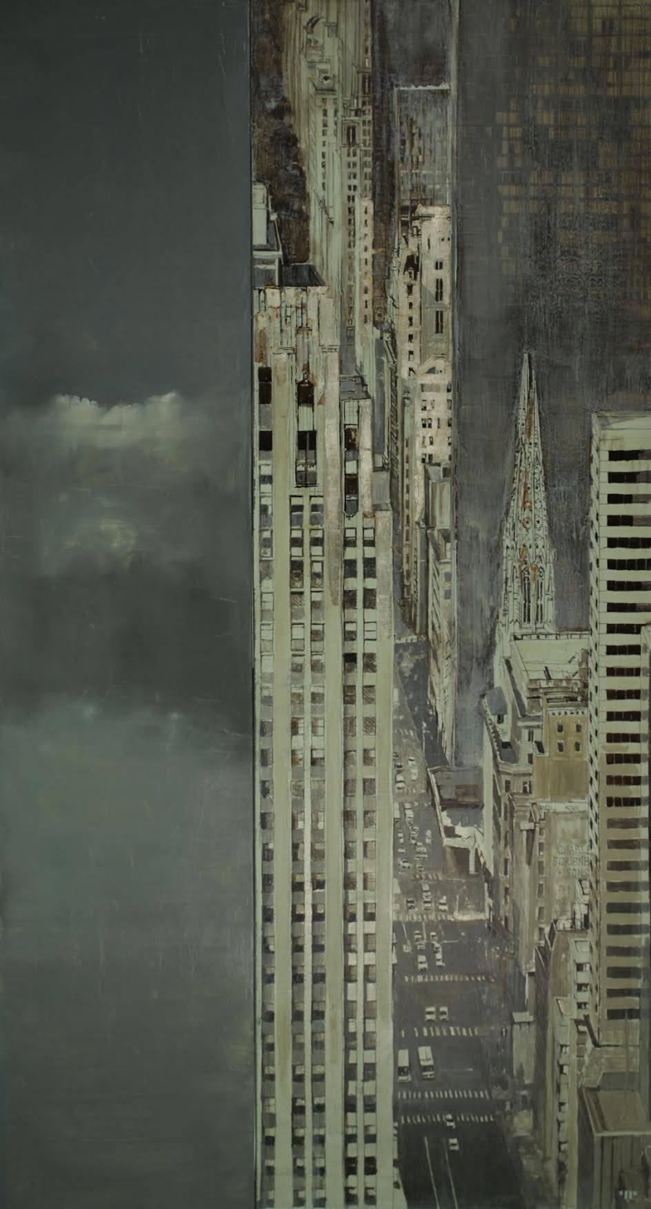 Patrick Pietropoli Landscape Painting - Fifth Ave