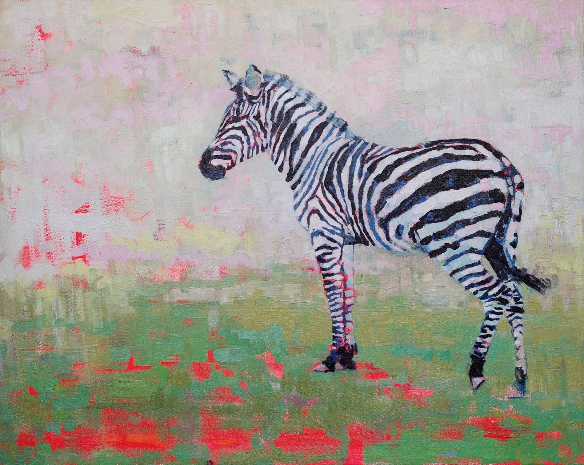 Brian Keith Stephens Animal Painting - Sounds are Music, oil paint on canvas