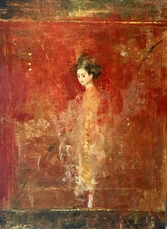 Dans l'escalier