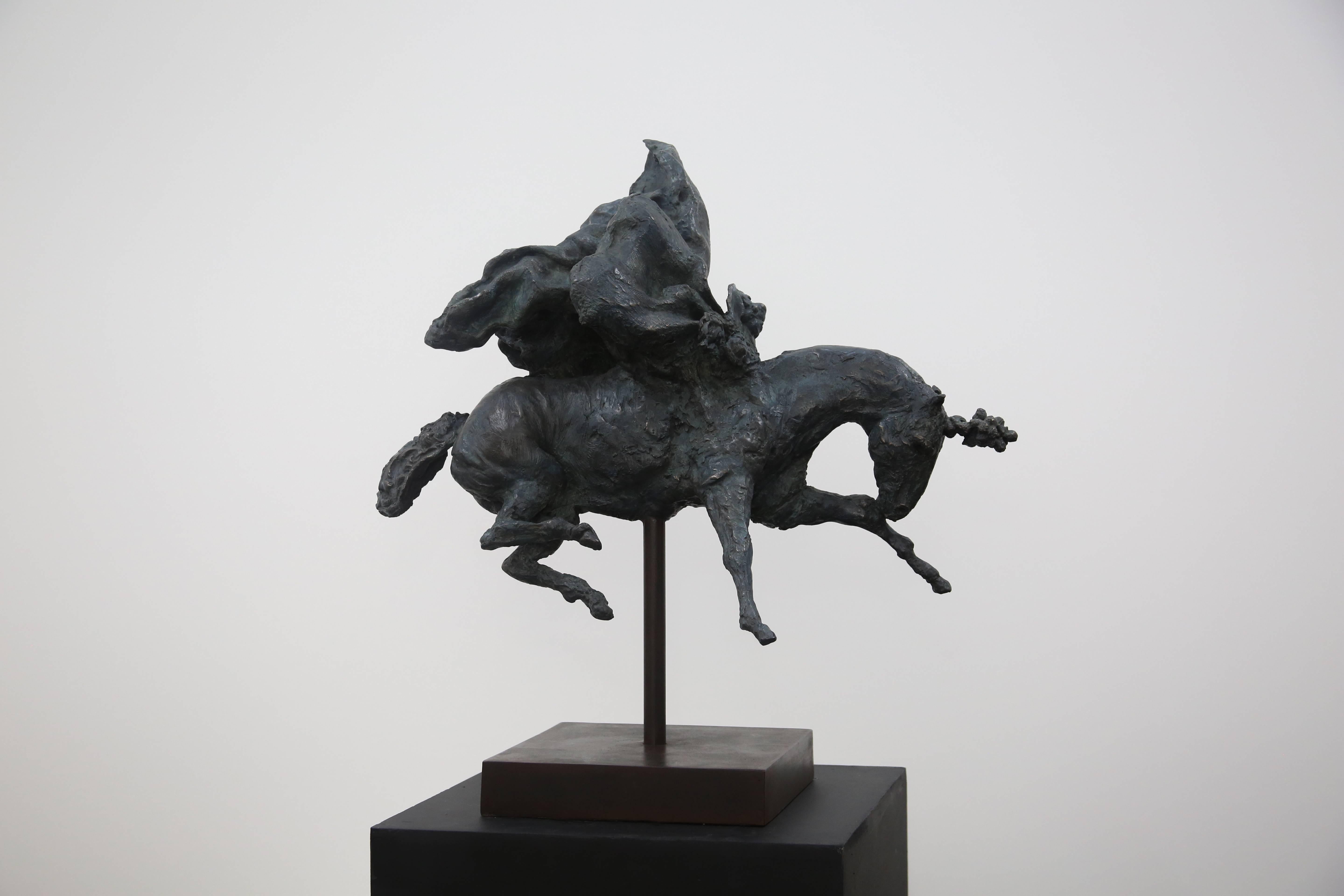Beth Carter Figurative Sculpture - Pegasus, Bronze sculpture