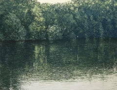 Trois mouettes près du Rhin, oil paint on canvas