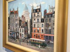 Arrêt d'Autobus, acrylic paint on canvas