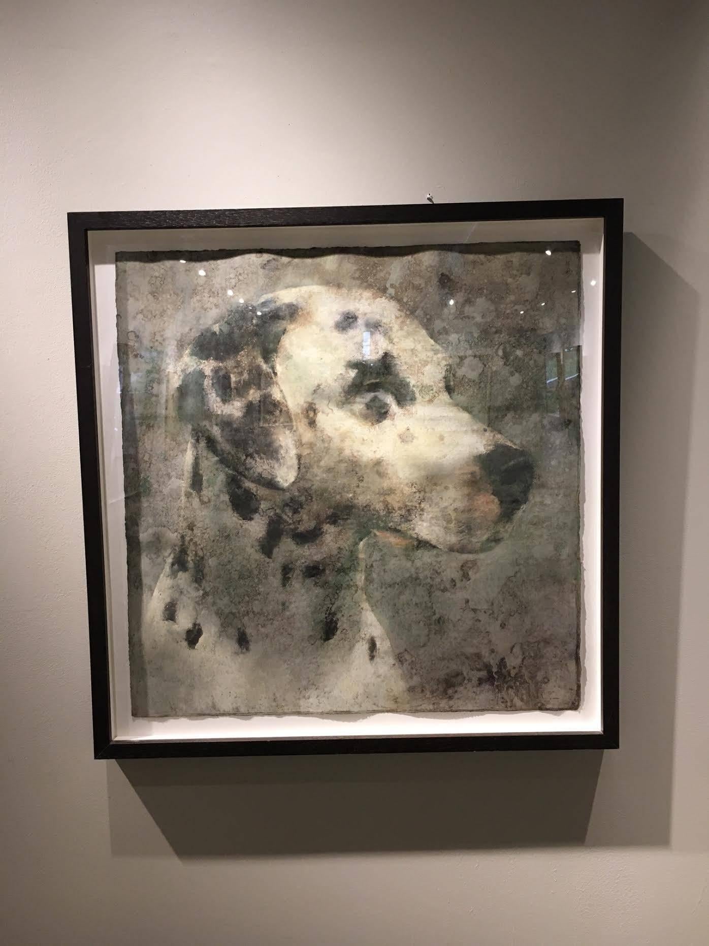 Dalmatien, Watercolor and Pastel on Paper - Painting by Yves Crenn