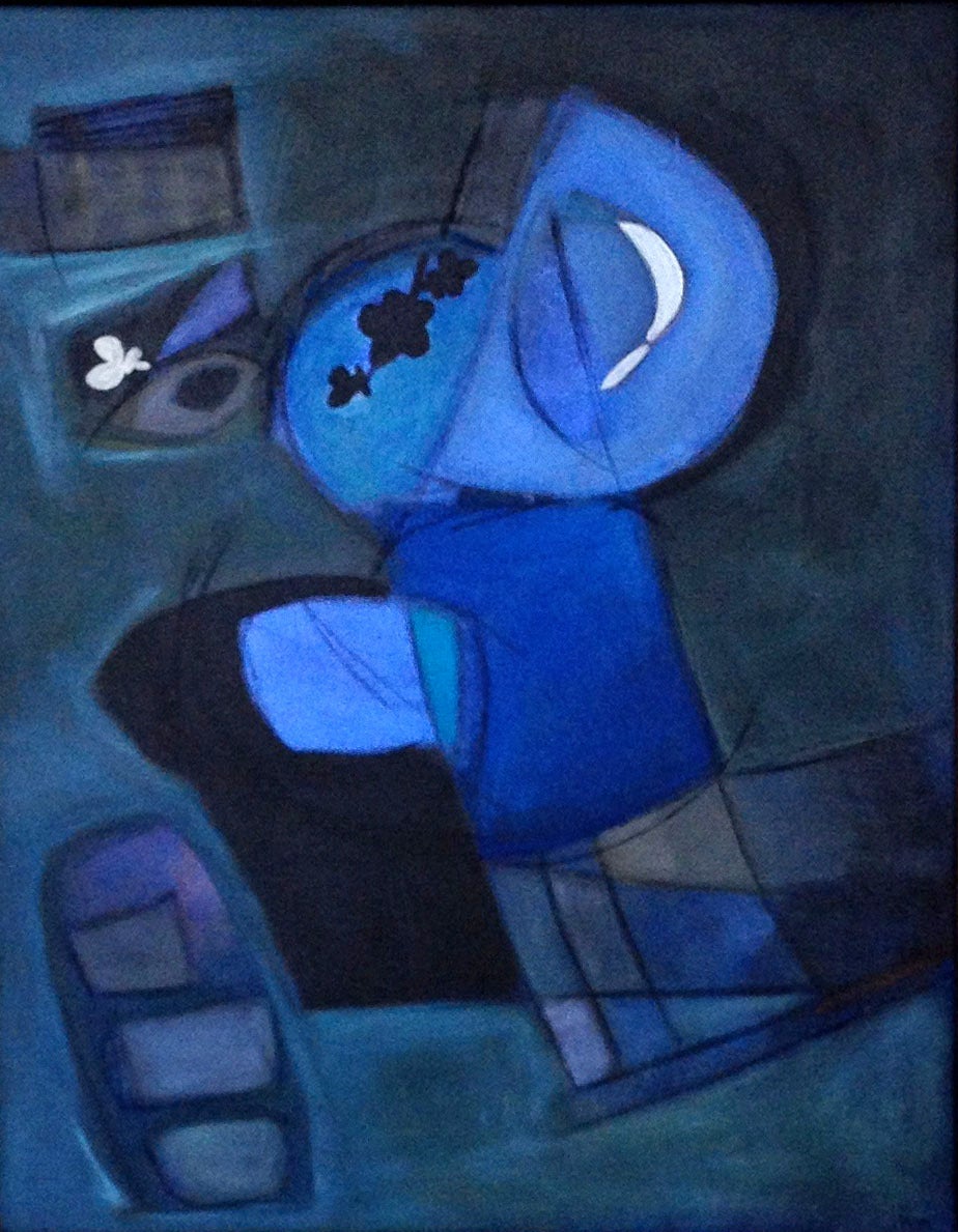 The Blues - Painting by Mary Manning