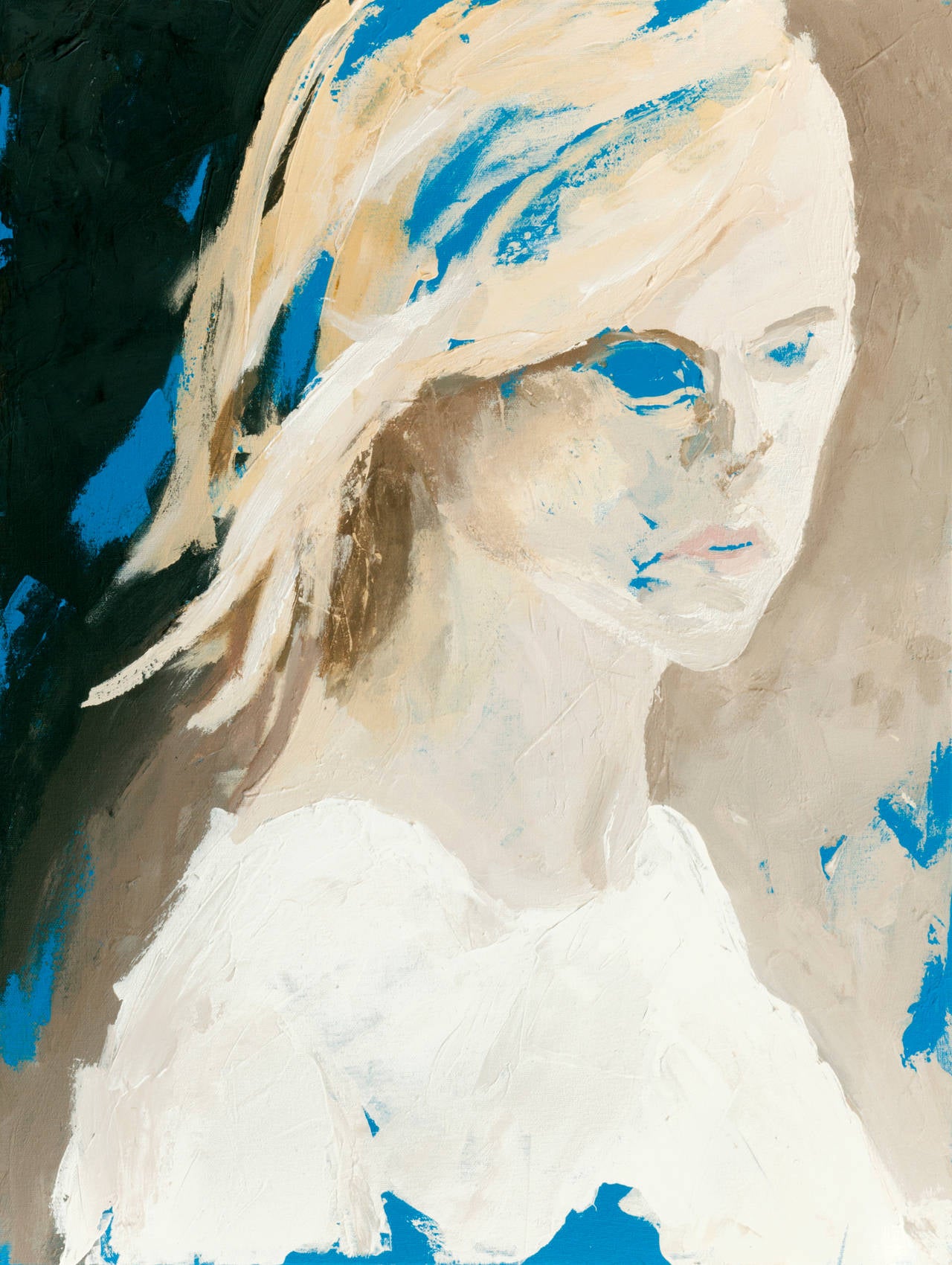 Ghost Blonde - Painting by Geoffrey Stein