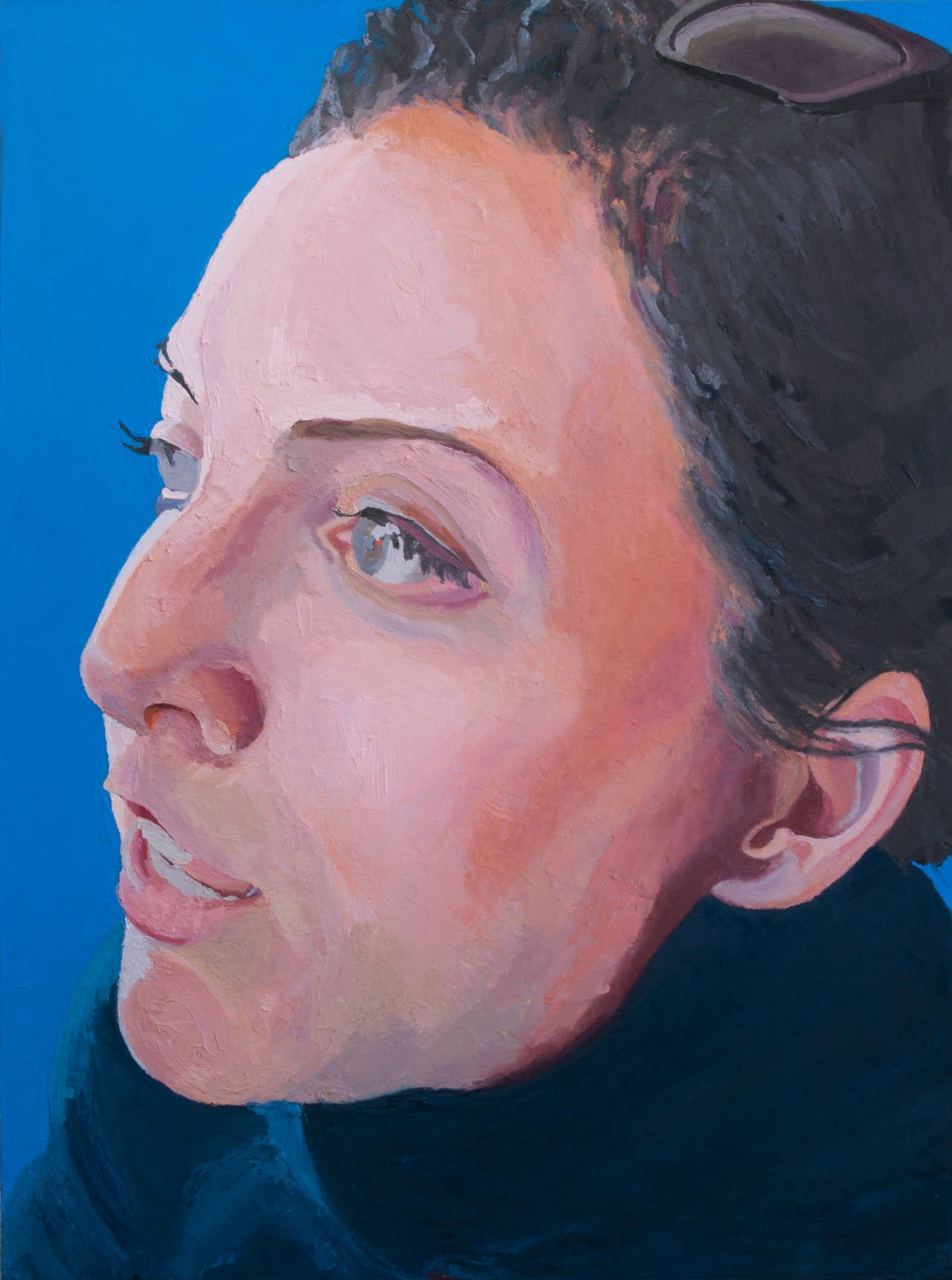 Geoffrey Stein Portrait Painting - Blue Piper/Islington Morning