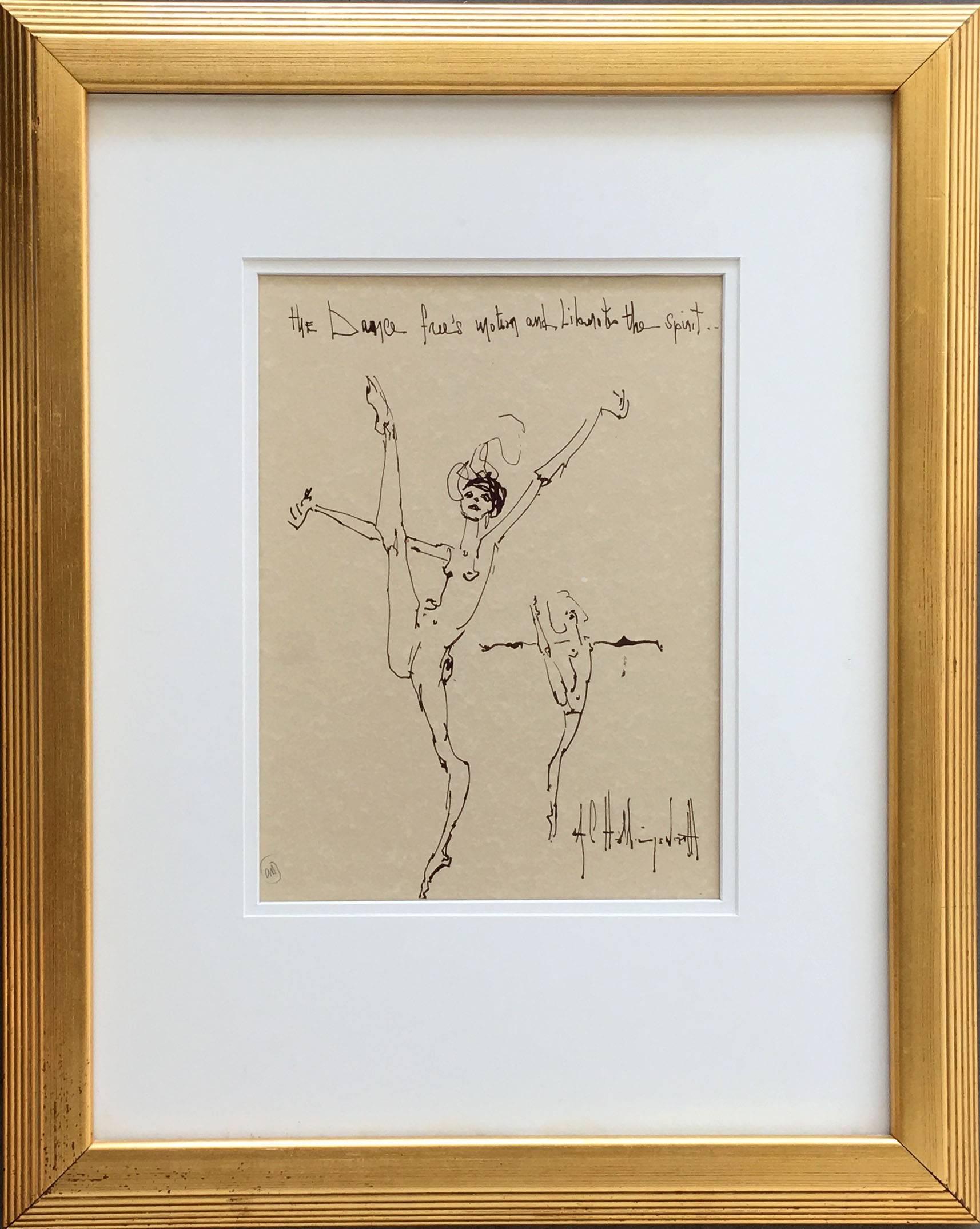 Alvin C. Hollingsworth Figurative Print - The Dance Free's Emotion and Liberates the Spirit