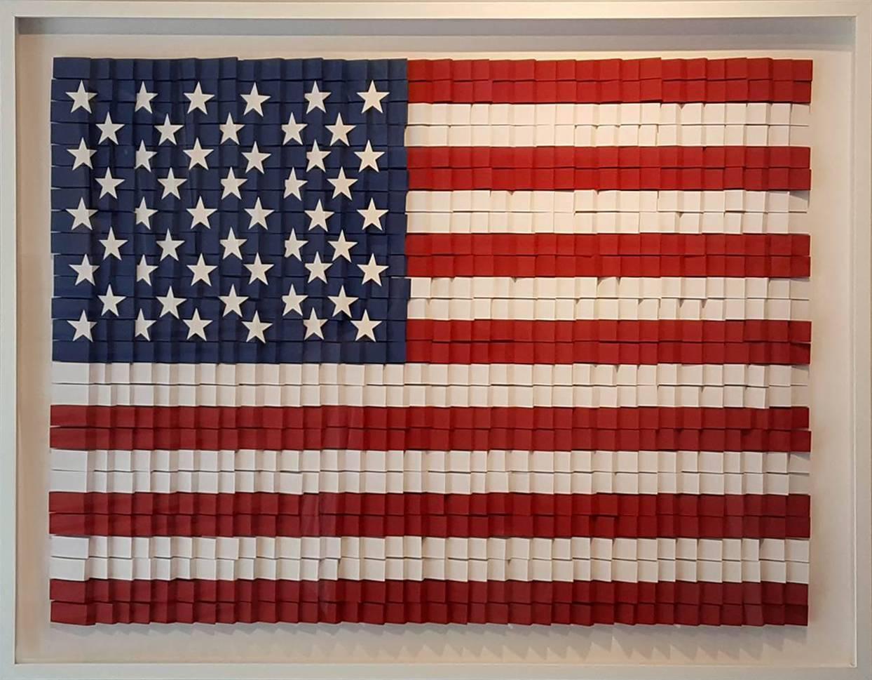 American Flag - Mixed Media Art by Gregg Welz