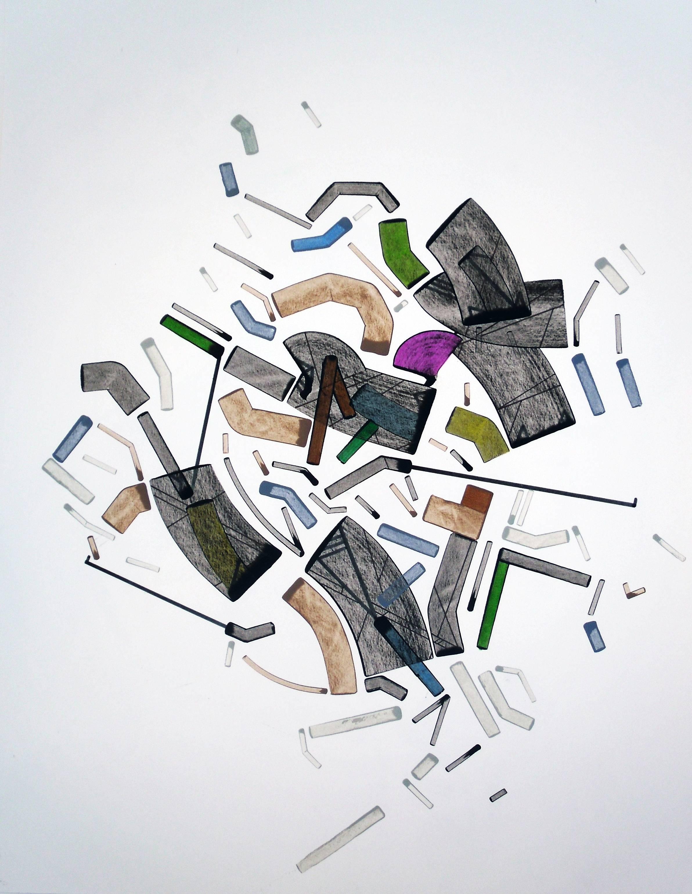 Stuyyvesaan 22 - Mixed Media Art by Philippe Halaburda