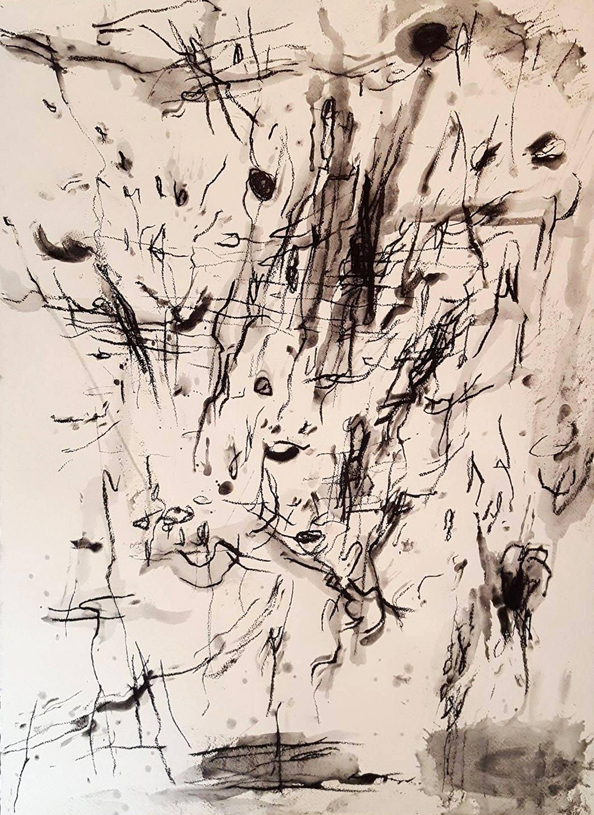 Evert Witte Abstract Drawing - World of Promises No. 7