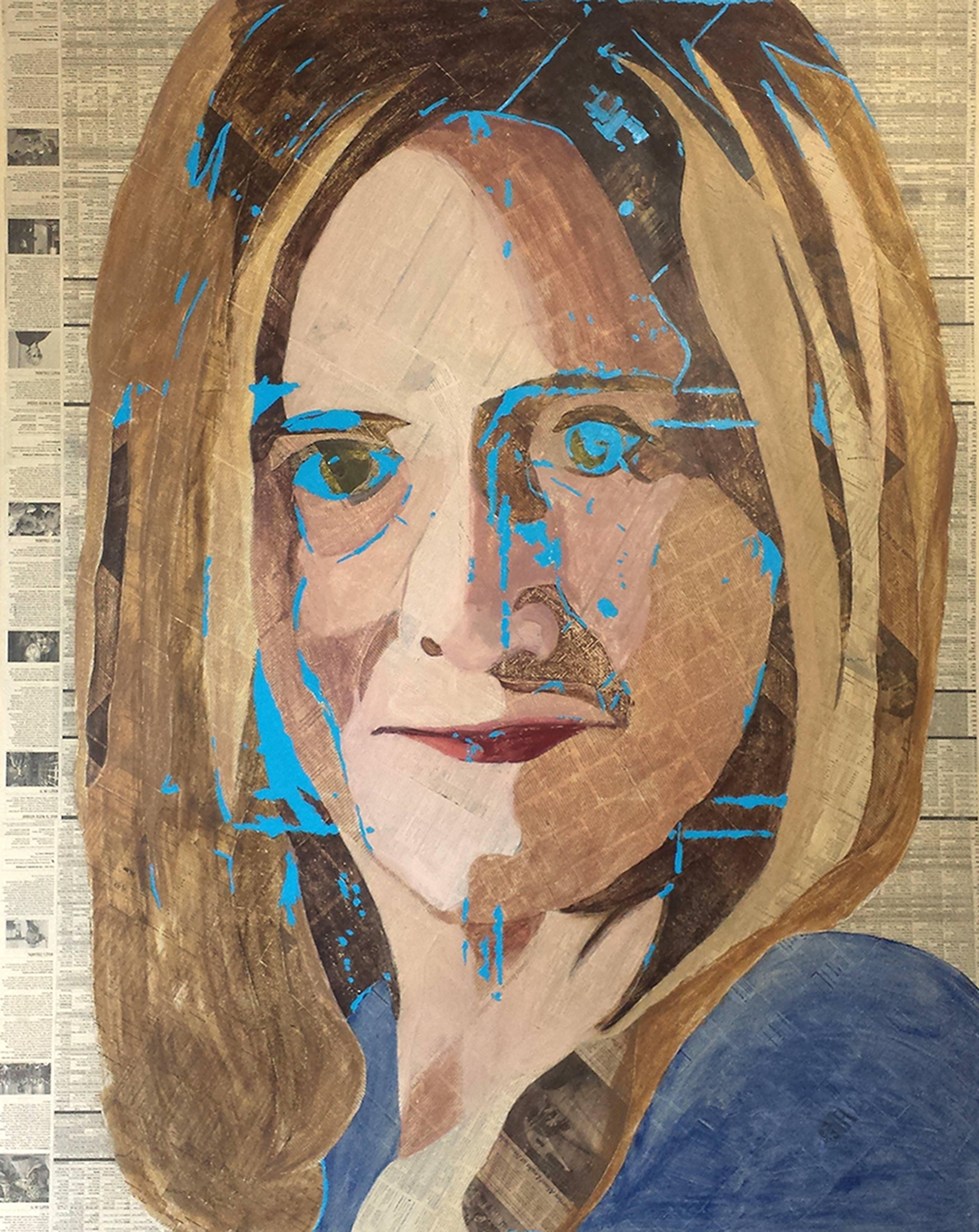 Samantha Bee - Mixed Media Art by Geoffrey Stein