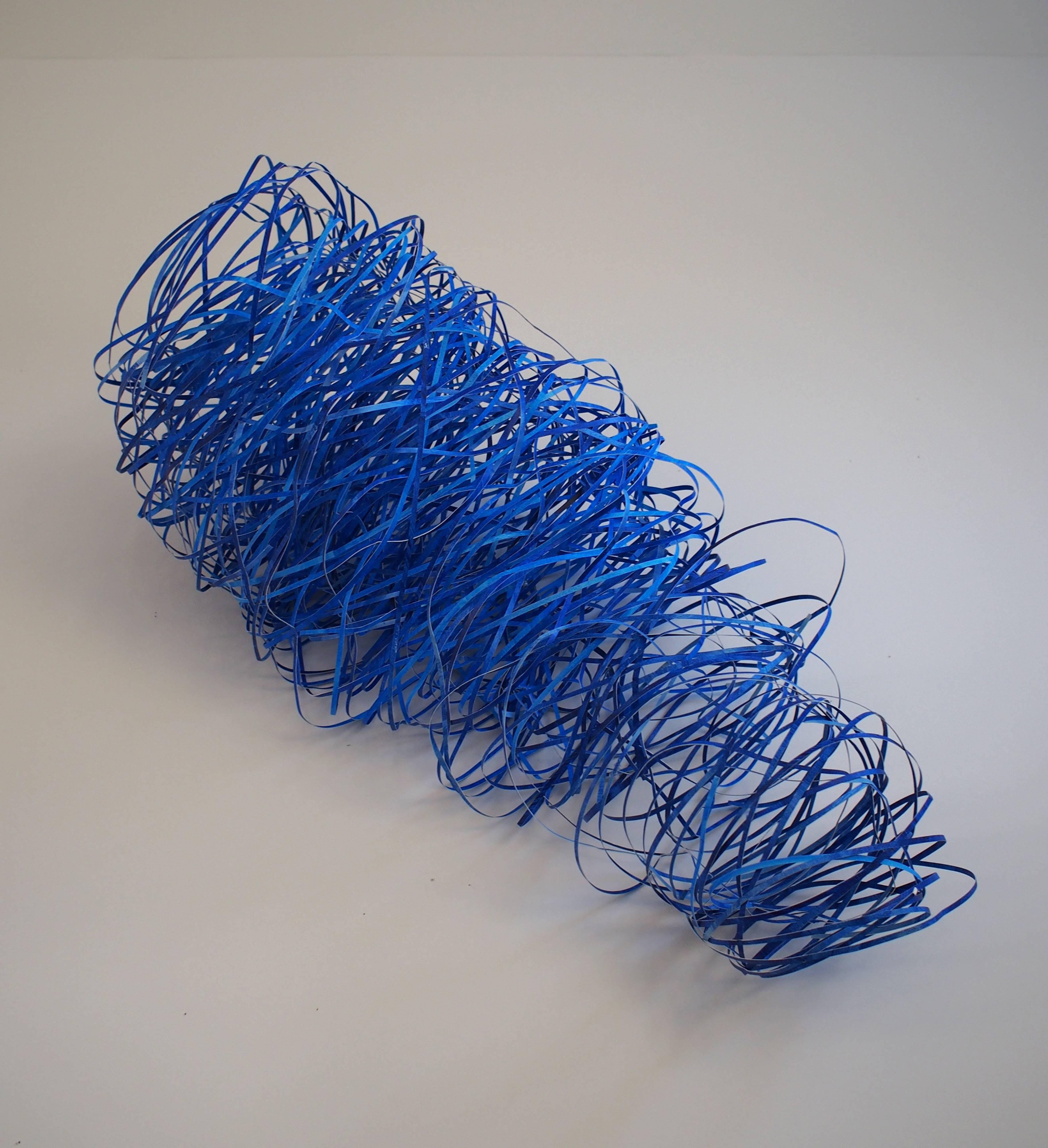 Barbara Owen Abstract Sculpture - Puff of Blue