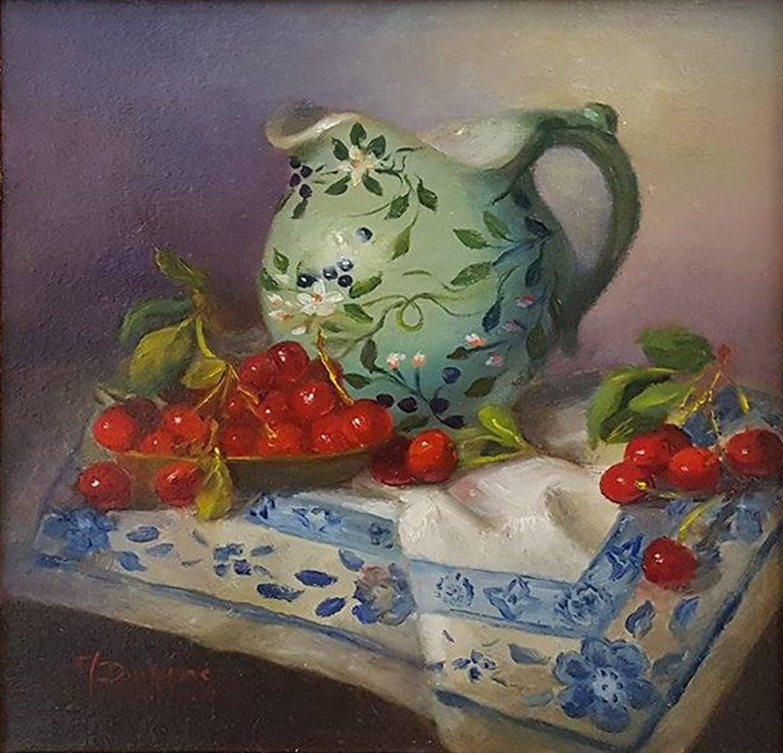 Mireille Duchesne Still-Life Painting - Cherries