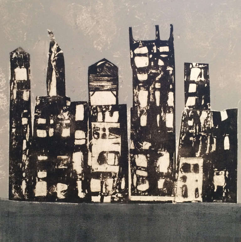 NYC Skyline - Mixed Media Art by Sarah French
