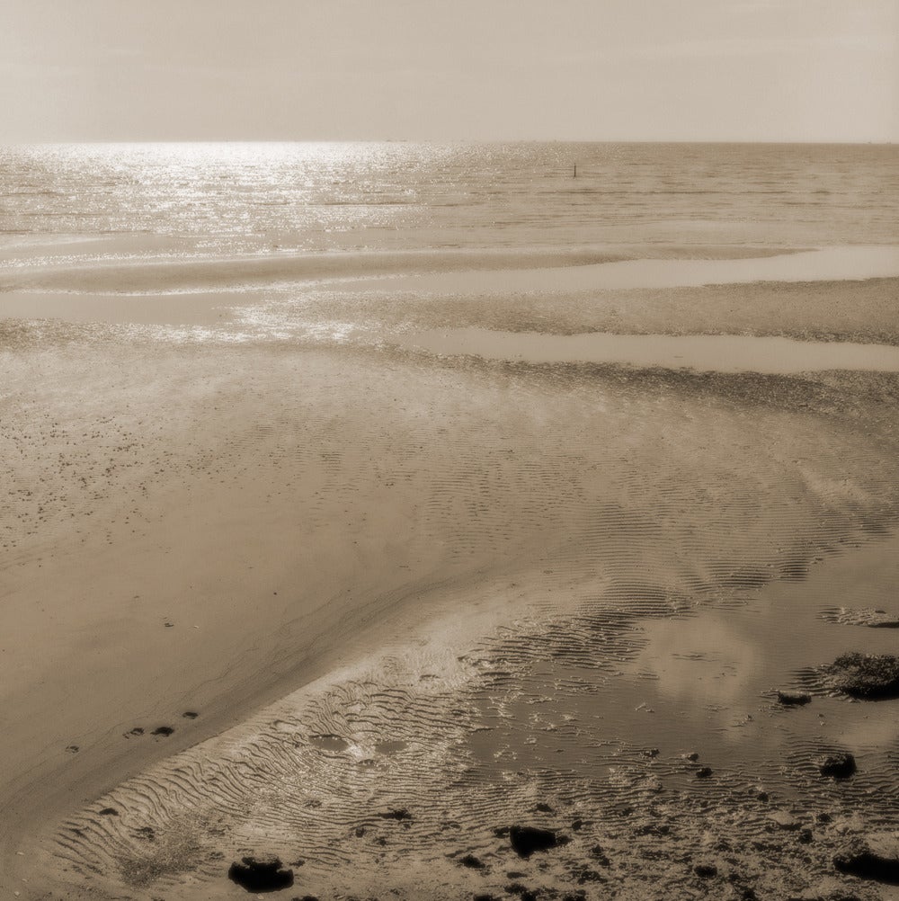 Sandra Russell Clark Black and White Photograph - Bay Sunset