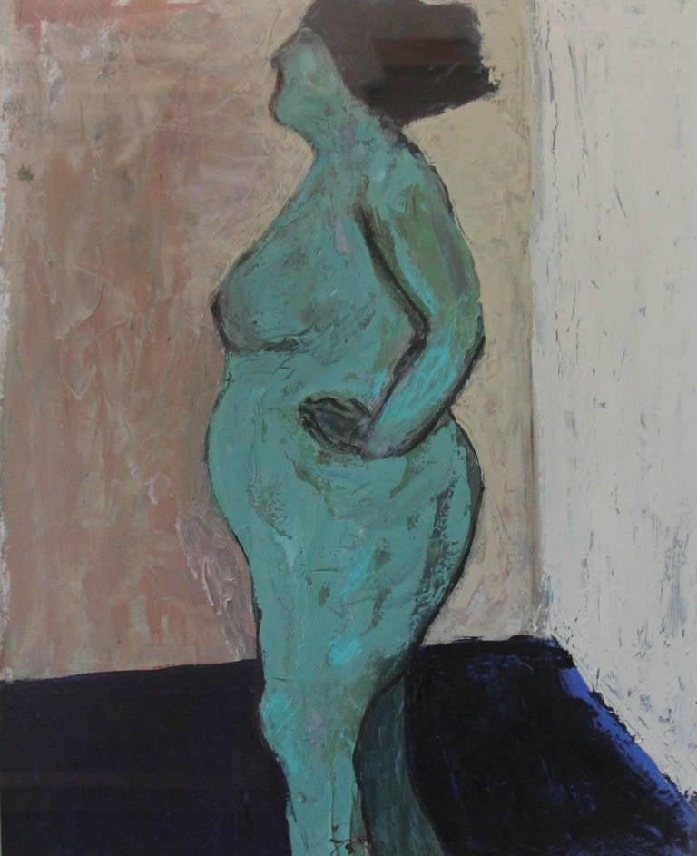 Green Lady - Painting by Ashley Andrews