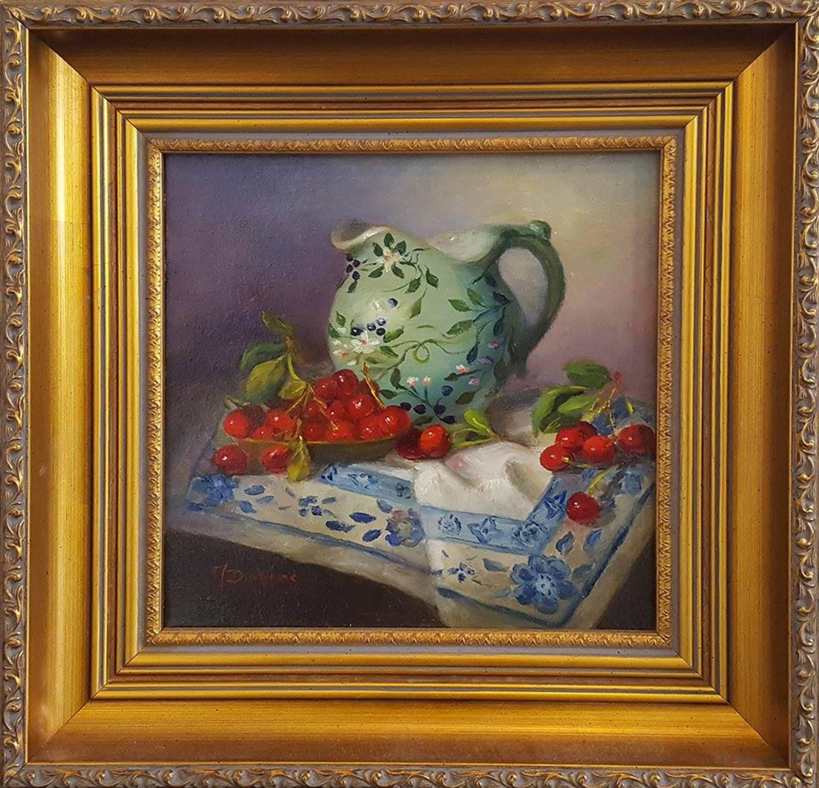 Cherries - Painting by Mireille Duchesne
