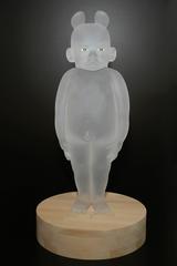 "Standing Baby of Sei-Sou" Koichi Matsufuji Glass Figurative Sculpture 